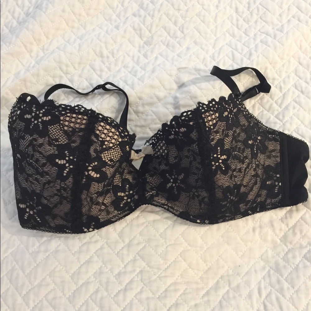 Black and Nude Bra, 36B